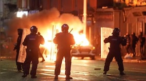 Violent clashes in Dublin after knife attack that critically injured 3 children