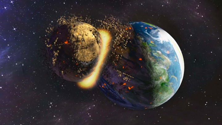 Mars-sized early planet that crashed into Earth, created the Moon, has been stuck deep inside the planet