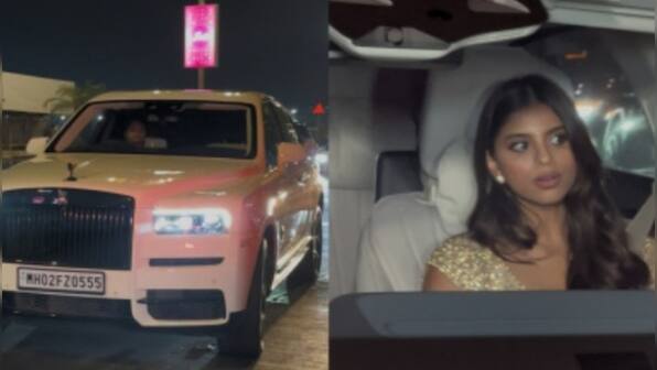 Shah Rukh Khan attends producer Amritpal Singh Bindra's Diwali bash; Suhana Khan joins in