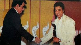 When Kamal Haasan held Dilip Kumar’s hand and begged to work with him in Thevar Magan's remake