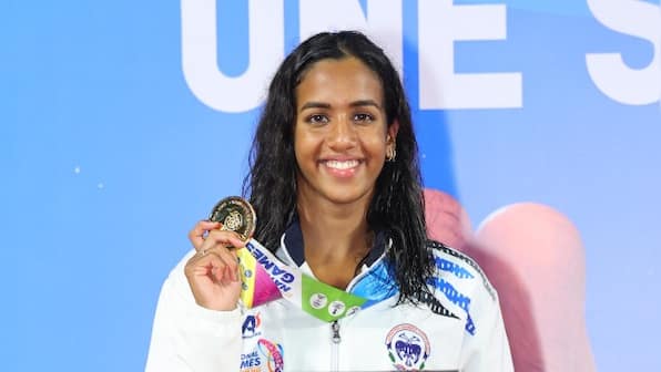 National Games 2023: Swimmer Nina Venkatesh wins her fourth gold, Virdhawal Khade does the double