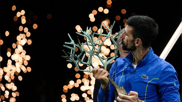 ATP Paris Masters: Novak Djokovic defeats Grigor Dimitrov in final to win record-extending seventh title