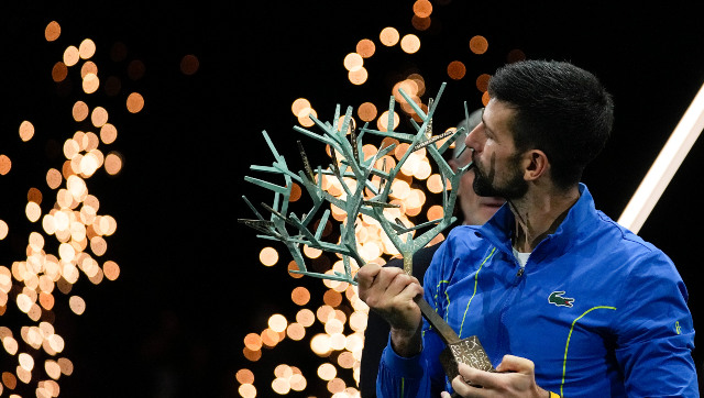 ATP Paris Masters: Novak Djokovic defeats Grigor Dimitrov in final to win record-extending seventh title ATP Paris Masters: Novak Djokovic defeats Grigor Dimitrov in final to win record-extending seventh title