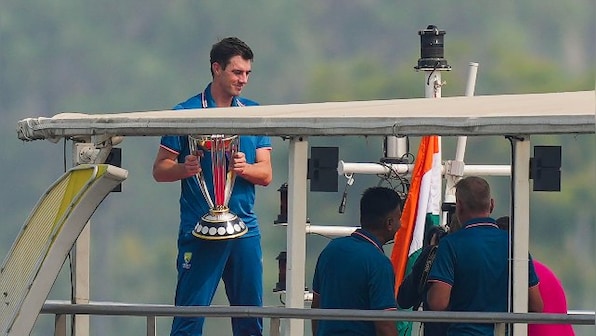 World Cup 2023: Australia skipper Pat Cummins poses with trophy on Sabarmati river cruise; Watch
