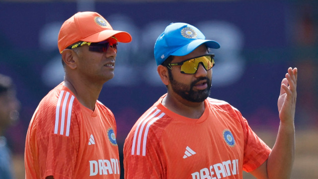 World Cup 2023: India coach Rahul Dravid heaps praise on Rohit Sharma for leading 'by example' World Cup 2023: India coach Rahul Dravid heaps praise on Rohit Sharma for leading 'by example'