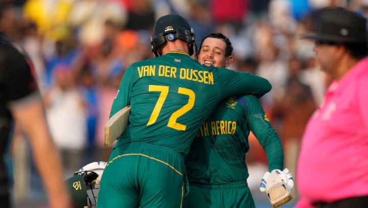 World Cup: De Kock, van der Dussen lead the way as all-round South Africa thrash New Zealand