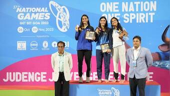 National Games 2023: Swimmers Virdhawal, Rujuta Khade break Games records as Maharashtra continue to dominate
