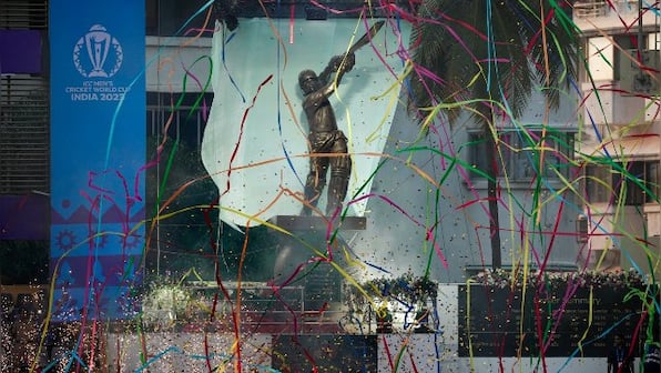 Sachin Tendulkar's life-sized statue unveiled at Wankhede Stadium on eve of India-Sri Lanka World Cup match
