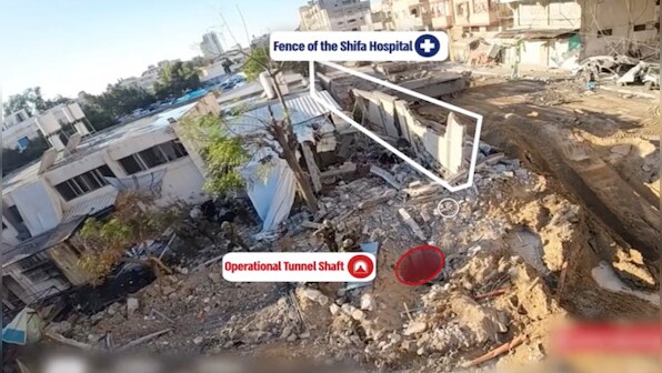 Israel army claims to find 55-metre tunnel under Gaza's Al-Shifa hospital
