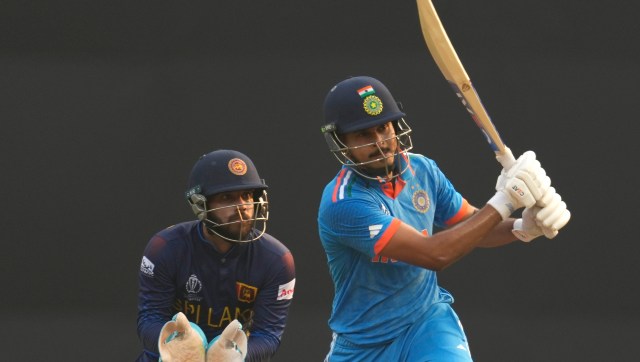 World Cup 2023: Shreyas Iyer slams biggest six of World Cup 2023 at Wankhede Stadium World Cup 2023: Shreyas Iyer slams biggest six of World Cup 2023 at Wankhede Stadium