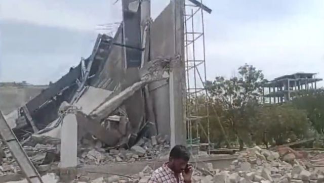 2 killed as under-construction indoor stadium collapses in Telangana 2 killed as under-construction indoor stadium collapses in Telangana