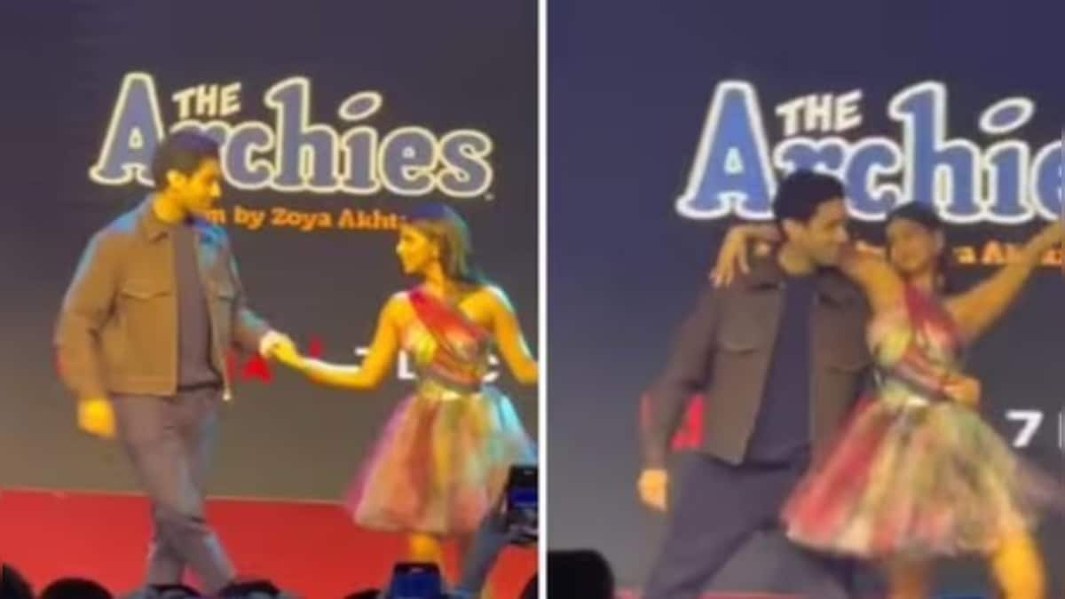 The Archies: Suhana Khan and Agastya Nanda spark relationship rumours with their chemistry at the film's recent event