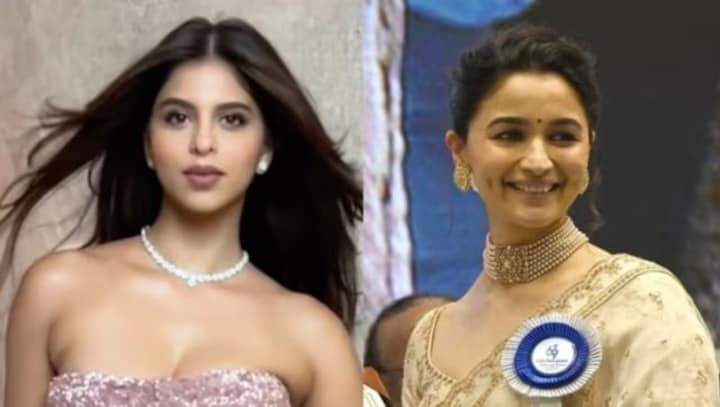 Shah Rukh Khan's daughter Suhana Khan praises Alia Bhatt for repeating her wedding saree for National Awards 2023