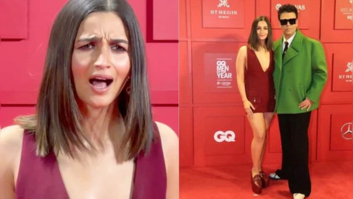 WATCH: Alia Bhatt and Karan Johar reunite at an event, actress 'almost' gets angry as paparazzi call her 'Aalu'