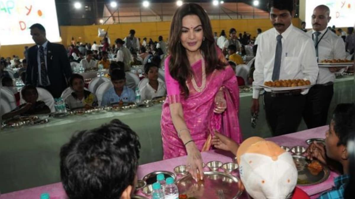 Nita Ambani celebrates 60th birthday by serving over 3,000 underprivileged kids at 'Anna Seva'