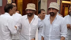 Sunny Deol clicked laughing at 'Jaani Dushman' director Rajkumar Kohli's prayer meet; fans call it 'disrespectful'