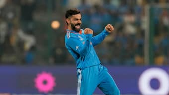 World Cup 2023: Virat Kohli celebrates wildly after dismissing Scott Edwards during India-Netherlands match; see video