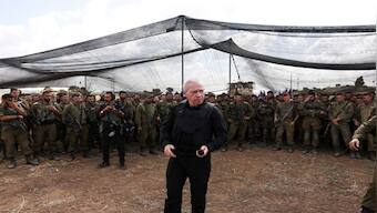 'Terrorists fleeing south, civilians looting Hamas bases':  Israel Defence Minister says Hamas has lost control in Gaza