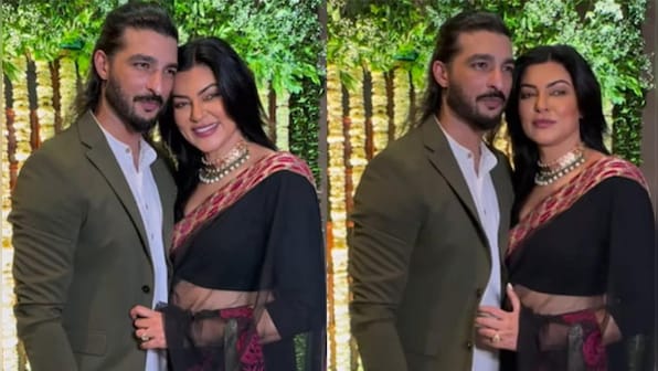 WATCH: Sushmita Sen and Rohman Shawl's endearing presence at Diwali party sparks patch-up rumours