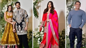 Salman Khan keeps it casual, Aishwarya Rai Bachchan stuns in traditional attire at Manish Malhotra's Diwali bash