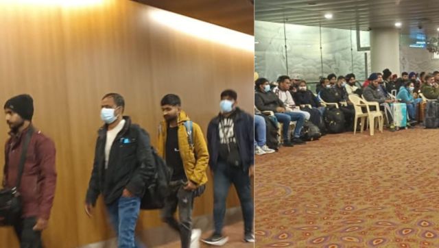 Minus 25 asylum seekers, 2 witnesses, charter plane carrying Indians and grounded in France is back in Mumbai Minus 25 asylum seekers, 2 witnesses, charter plane carrying Indians and grounded in France is back in Mumbai