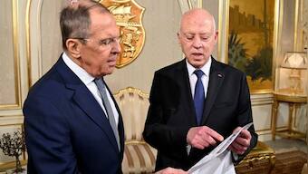 Russia's foreign minister tours North Africa as anger toward the West swells across the region