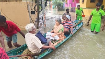 WATCH: Chennai rain turns city roads to river, downpour continues ahead of cyclone Michaung landfall