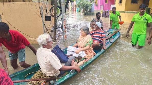 WATCH: Chennai rain turns city roads to river, downpour continues ahead of cyclone Michaung landfall