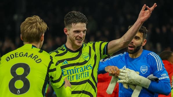 Premier League: Rice inspires Arsenal fightback in seven-goal thriller at Luton, Wolves beat Burnley
