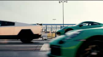 Elon Musk's EV on Steroids: Tesla's Cybertruck is new king of drag, beats a Porsche while lugging a Porsche