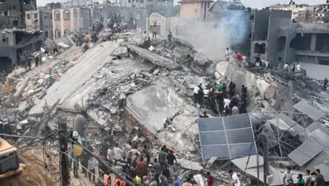 Gaza Conflict: Over 100 killed as Israel bombs Jabalia refugee camp Gaza Conflict: Over 100 killed as Israel bombs Jabalia refugee camp