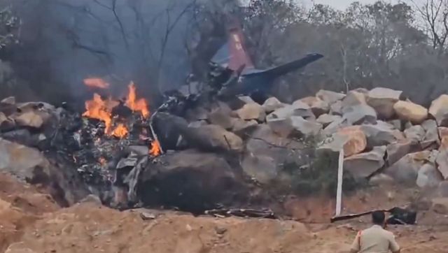 VIDEO: 2 IAF pilots dead as Pilatus PC Mk II aircraft crashes in Hyderabad during training sortie VIDEO: 2 IAF pilots dead as Pilatus PC Mk II aircraft crashes in Hyderabad during training sortie