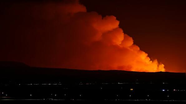 Iceland volcano erupts weeks after thousands were evacuated from a town on Reykjanes Peninsula