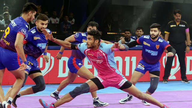 PKL 2023-24: Jaipur Pink Panthers come from behind to tie Dabang Delhi, Gujarat Giants clinch nail-biter PKL 2023-24: Jaipur Pink Panthers come from behind to tie Dabang Delhi, Gujarat Giants clinch nail-biter