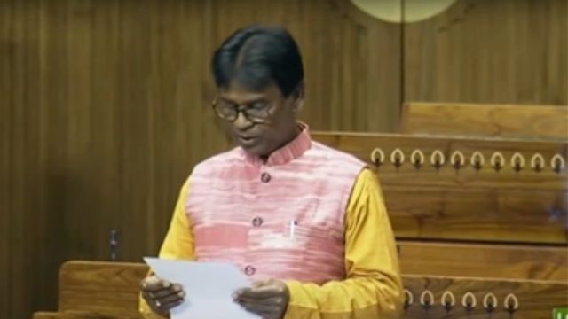 Lok Sabha Security Breach: BJP MP Khagen Murmu was speaking when 2 men disrupted Parliament Lok Sabha Security Breach: BJP MP Khagen Murmu was speaking when 2 men disrupted Parliament