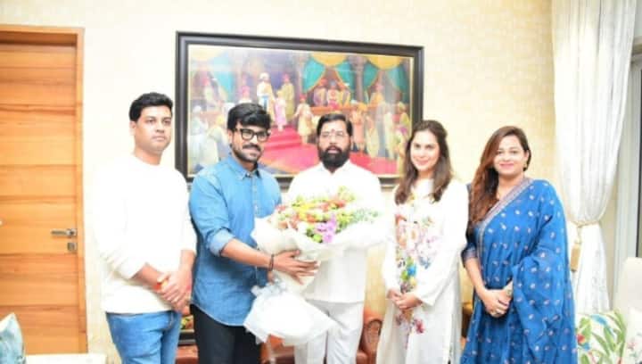 Telangana meets Maharashtra in Mumbai: Ram Charan and Upasana thank CM Eknath Shinde for hosting them