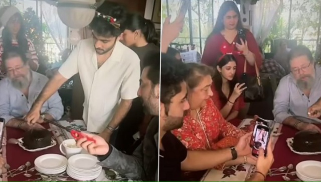 Watch: At his family's annual Christmas lunch, Ranbir Kapoor says 'Jai Mata Di' during cake-cutting ceremony Watch: At his family's annual Christmas lunch, Ranbir Kapoor says 'Jai Mata Di' during cake-cutting ceremony
