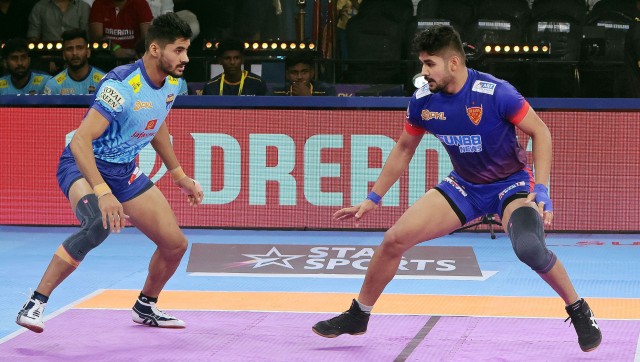 PKL 2023-24: Naveen surpasses 1000 raid points as Dabang Delhi win; Haryana Steelers thump Tamil Thalaivas PKL 2023-24: Naveen surpasses 1000 raid points as Dabang Delhi win; Haryana Steelers thump Tamil Thalaivas