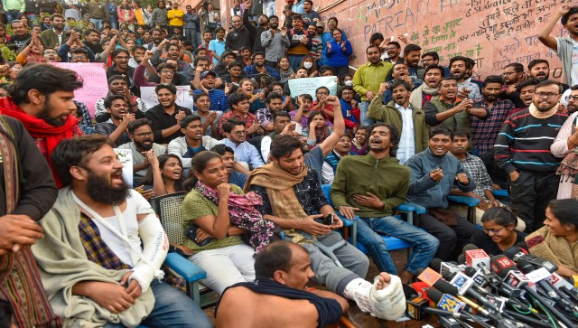 The row over JNU banning protests on campus The row over JNU banning protests on campus