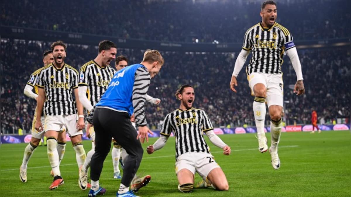 Serie A: Adrien Rabiot pushes Juventus to within two points of leaders Inter Milan