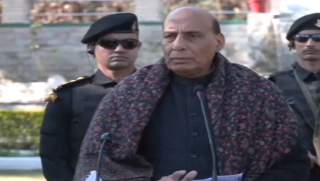 'Necessary steps are being taken': Defence Minister Rajnath Singh reviews security situation in J&K 'Necessary steps are being taken': Defence Minister Rajnath Singh reviews security situation in J&K