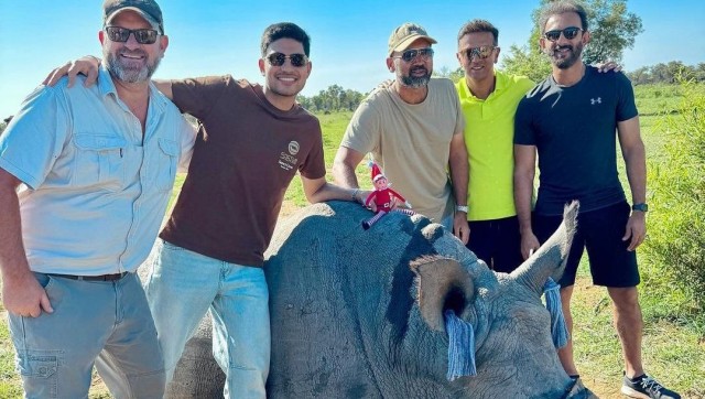 What Kevin Pietersen said about Rahul Dravid, Shubman Gill's viral photo with rhino in South Africa What Kevin Pietersen said about Rahul Dravid, Shubman Gill's viral photo with rhino in South Africa