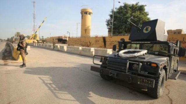 US embassy in Baghdad hit with seven mortars amid surge in attacks US embassy in Baghdad hit with seven mortars amid surge in attacks