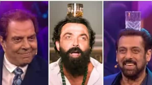 Bigg Boss 17: Dharmendra and Salman Khan recreate Bobby Deol's viral step from 'Animal' song 'Jamal Kudu'