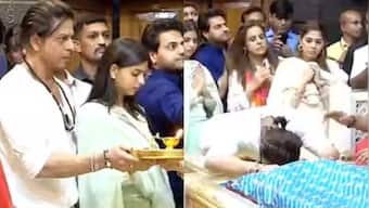 Shah Rukh Khan visits Shirdi Sai Baba Temple ahead of 'Dunki' release along with daughter Suhana Khan; WATCH