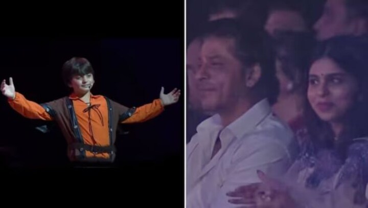 Watch: Shah Rukh Khan gets overwhelmed as he watches son AbRam acing his 'signature pose'