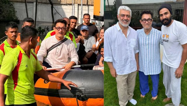 Aamir Khan rescued from Chennai Floods amid Cyclone Michaung, Tamil superstar Ajith Kumar extends help Aamir Khan rescued from Chennai Floods amid Cyclone Michaung, Tamil superstar Ajith Kumar extends help