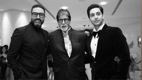 Amitabh Bachchan wishes grandson Agastya Nanda for Netflix's The Archies, shares picture with him and Abhishek Bachchan