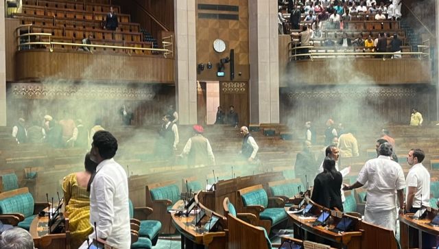 WATCH Massive Security Breach in Lok Sabha: On Parliament Attack anniversary, two youth burst smoke canisters in House WATCH Massive Security Breach in Lok Sabha: On Parliament Attack anniversary, two youth burst smoke canisters in House