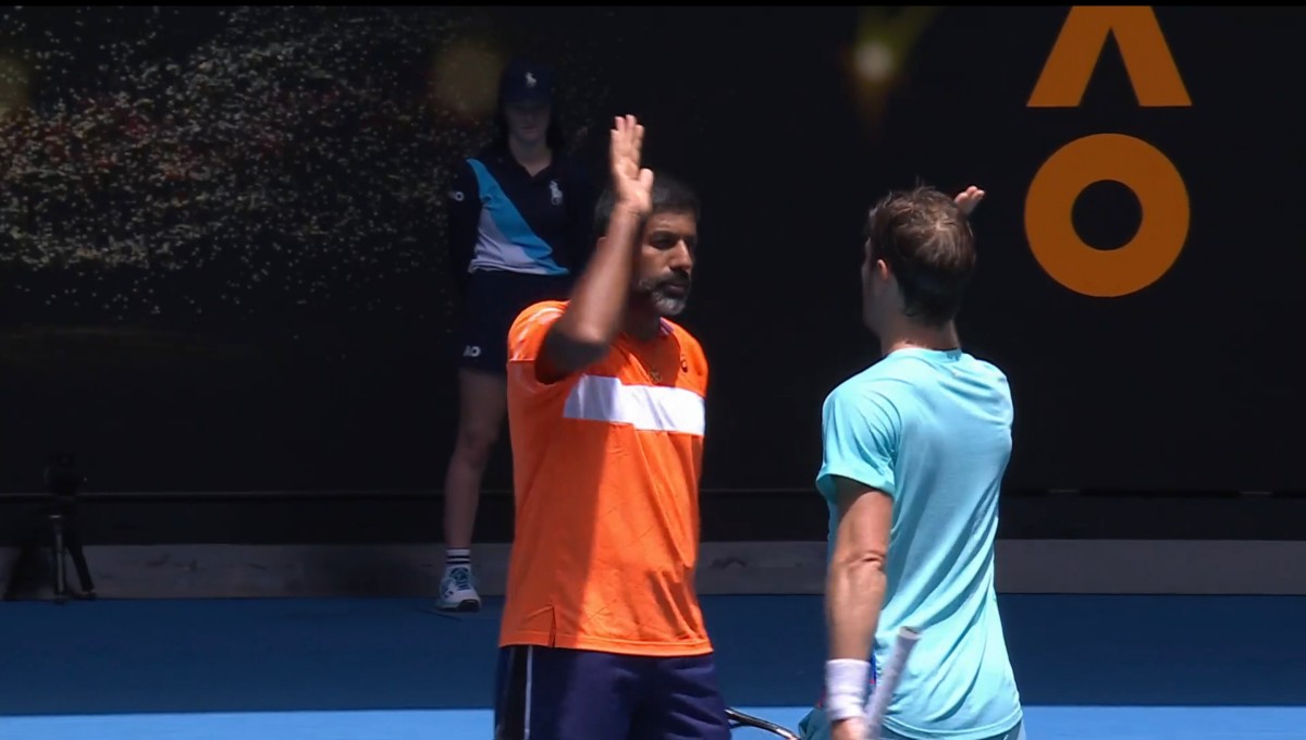 Rohan Bopanna (L) and Matthew Ebden (R) in a file photo from the 2024 Australian Open. Image: SonyLiv Rohan Bopanna (L) and Matthew Ebden (R) in a file photo from the 2024 Australian Open. Image: SonyLiv